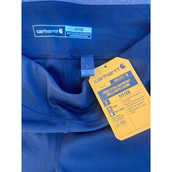 NWT Carhartt black fitted leggings size L (12-14) - Picture 3 of 4